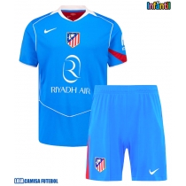 Camisa de Futebol Atletico Madrid Equipamento Alternativo Infantil 2025-26 Manga Curta (+ Calças curtas)